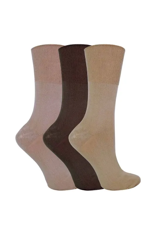 3 Pack Anti Odour Loose Wide Bamboo Socks with Non Elastic Top - Sock Snob