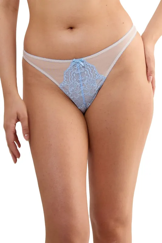 Stephanie Peach & Blue Lace 'Thong' - Playful Promises