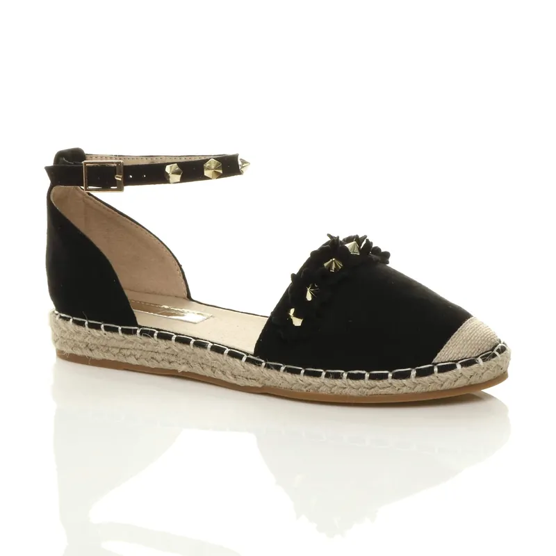 Flat Heel Espadrilles Casual Shoes - AJVANI