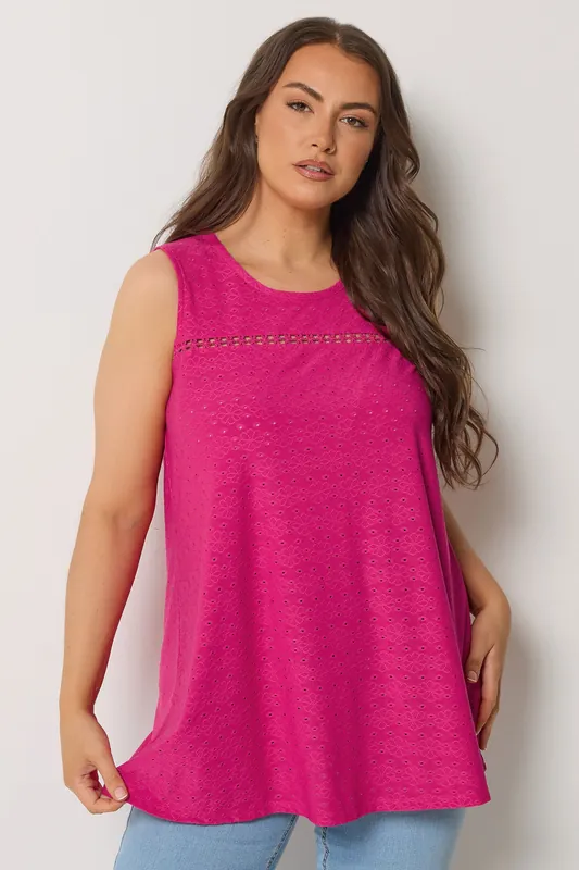 Broderie Anglaise Vest Top - Yours