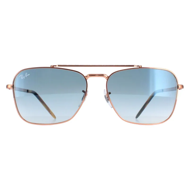 Square Rose Gold Blue Gradient RB3636 New Caravan - Ray-Ban