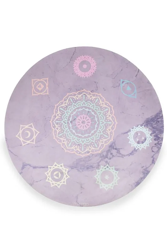 Round Chakra Yoga Mat - 139cm Diameter