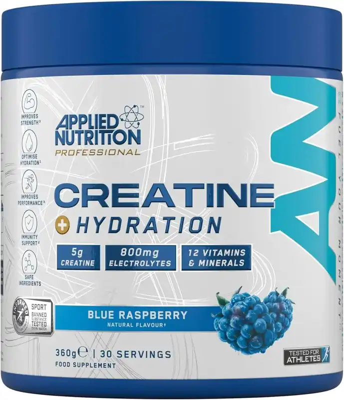 Creatine + Hydration Powder - Blue Raspberry - 30 Servings
