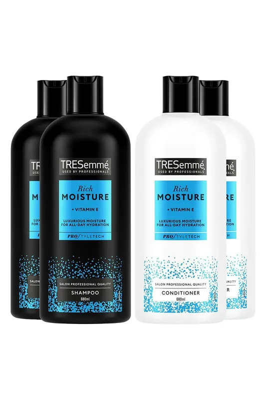 'Rich Moisture 2x Shampoo & 2x Conditioner Bundle' 680ml Each - Tresemme