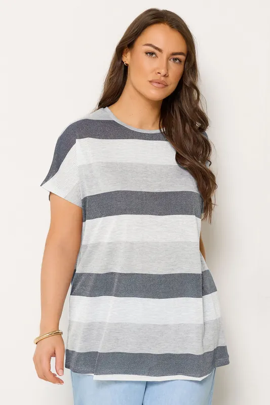 Metallic Stripe T-Shirt