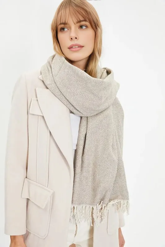 Soft Touch Woven Herringbone Wrap - WOVCOR