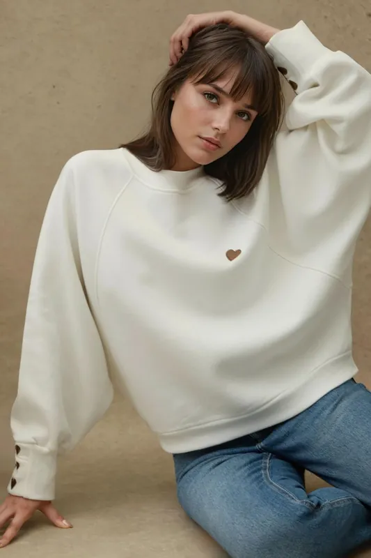 Embroidered Cotton Sweatshirt - Hiccup