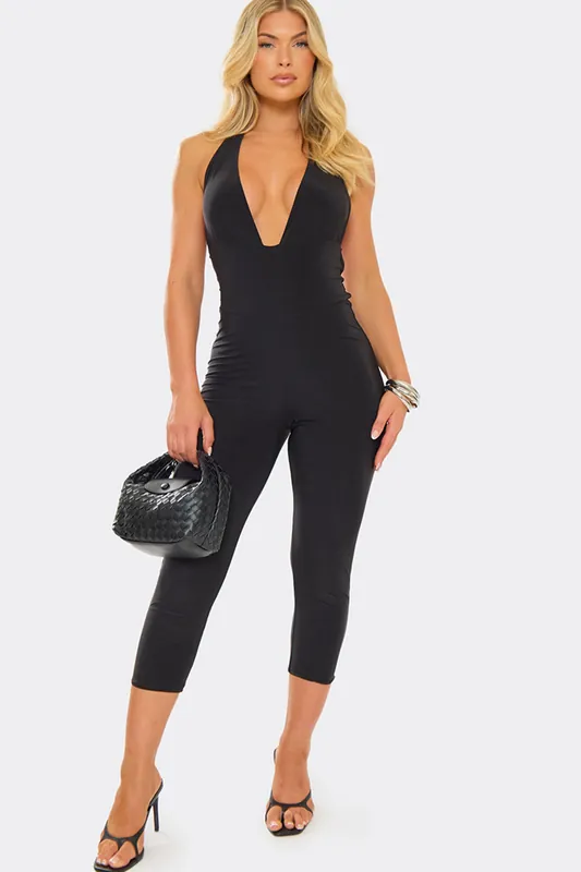 Sleeveless Halter Neck Jumpsuit - EGO
