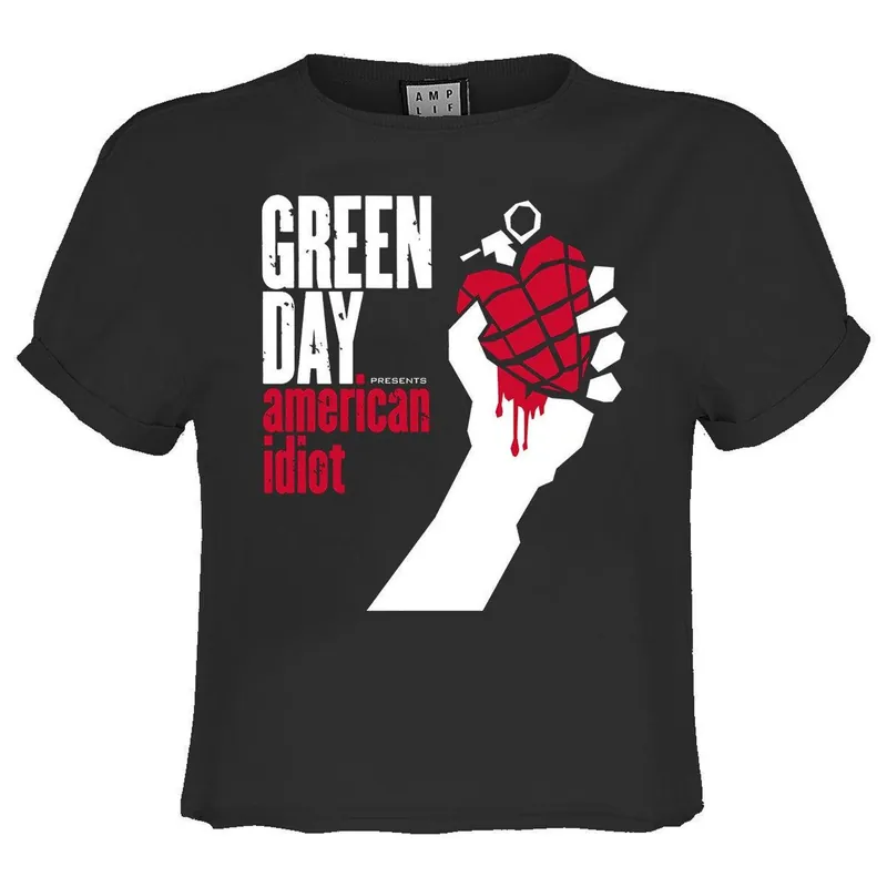 American Idiot Green Day Crop T-Shirt