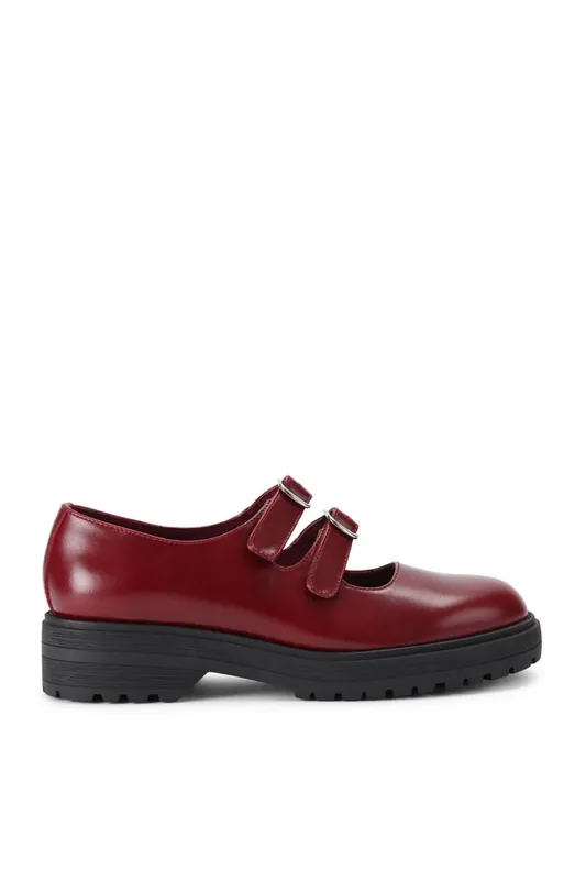 Alba Burgundy' Leather Flats - STEVE MADDEN
