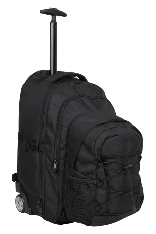'Pioneer' Water Resistant Durable Padded Strap Wheelie Travel Rucksack - Mountain Warehouse