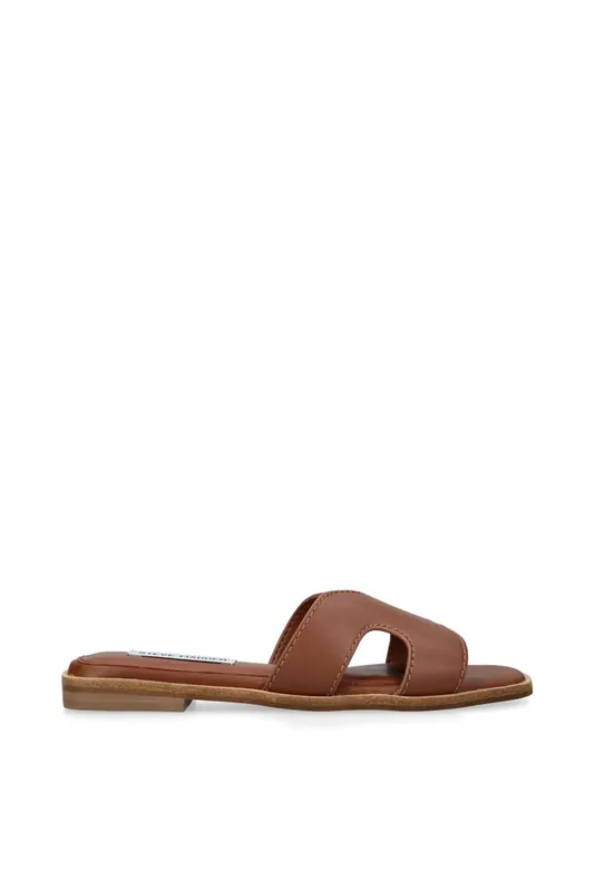 Bondst Brown' Leather Sandals - STEVE MADDEN