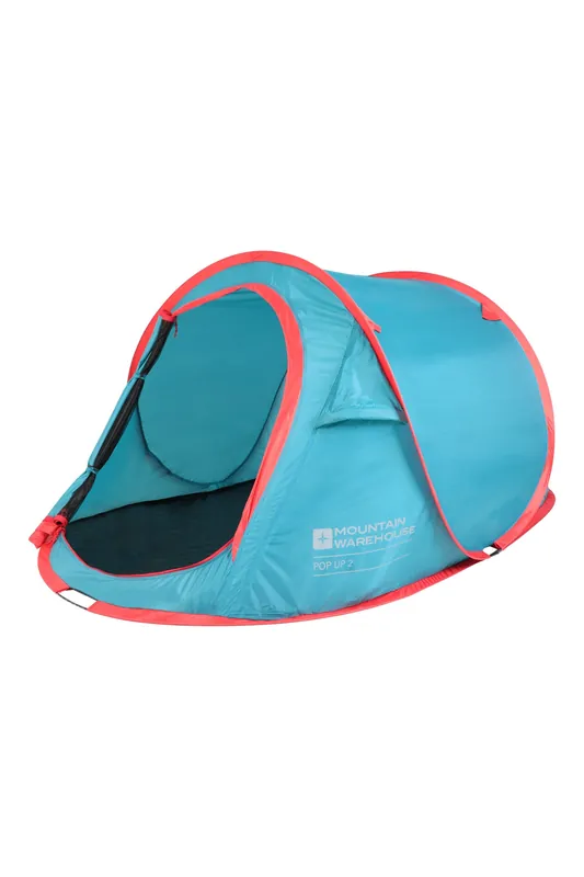 Waterproof Lightweight 210x120x95cm Pop Up Single Skin 2 Man Tent - Mountain Warehouse