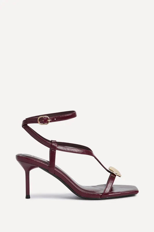 Foolish Burgundy T-Bar Heels