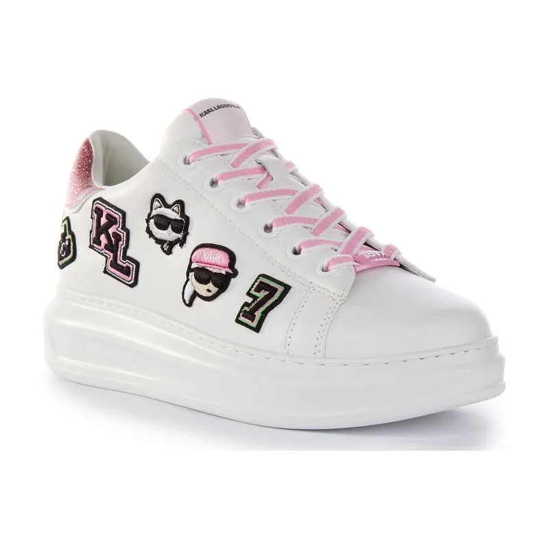 Versity Patch' Leather Trainers - Karl Lagerfeld