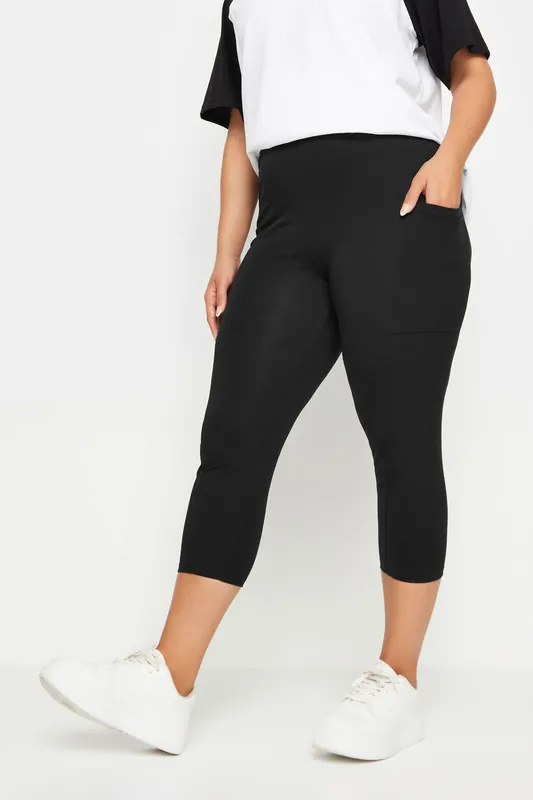 Side Pocket Cropped Leggings - Yours