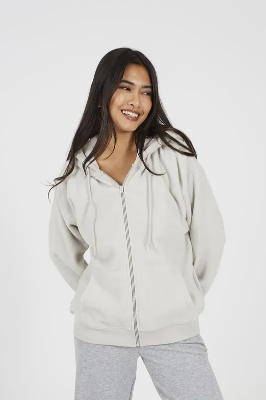 Zip Through Polar Fleece Hoodie - Brave Soul