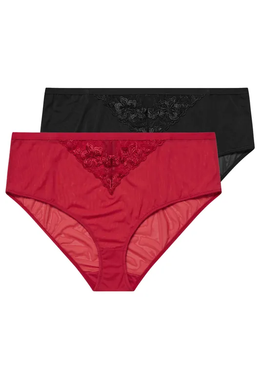 2 Pack Lace Briefs - Yours