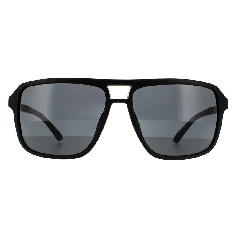 Square Matte Black Smoke Grey GF5085 Sunglasses - Guess