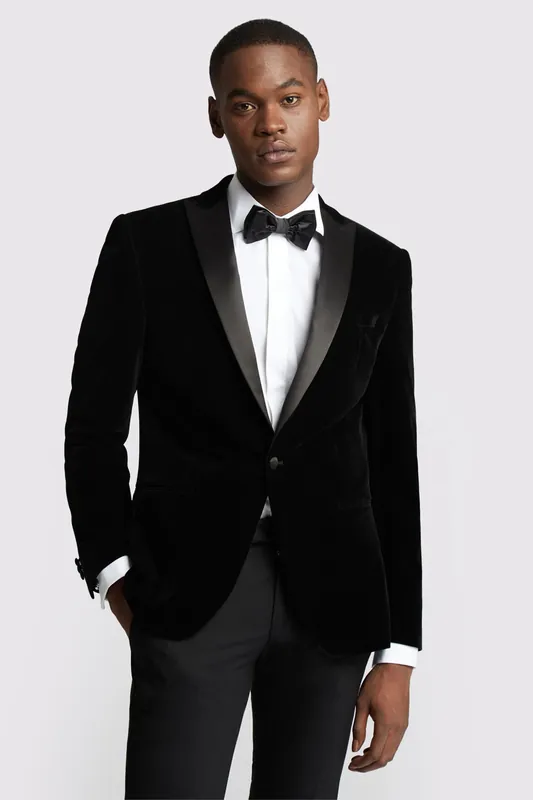 Slim Fit Velvet Jacket - Antique Rogue