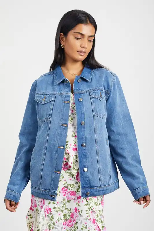 Oversized Denim Jacket - Brave Soul
