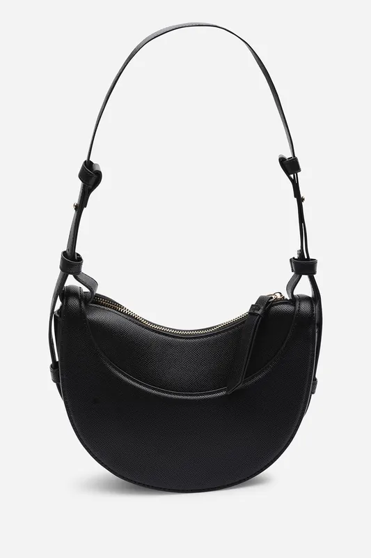 'Envie' Crescent Faux Leather Shoulder Bag - Where's That From