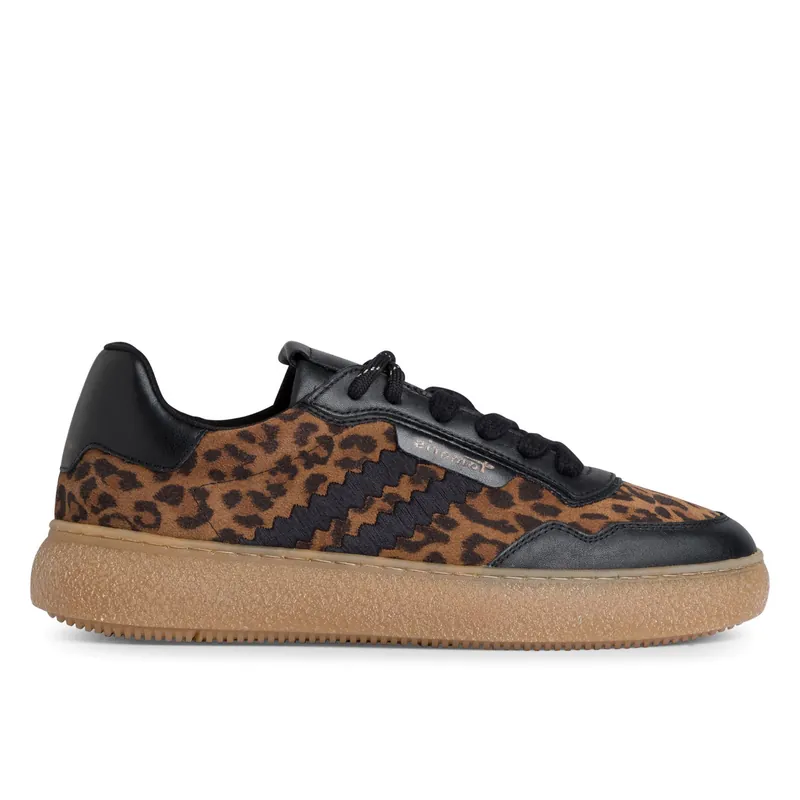 Tamaris Leather Fashion Stripe Lace Up Sneakers - Infinity Leather