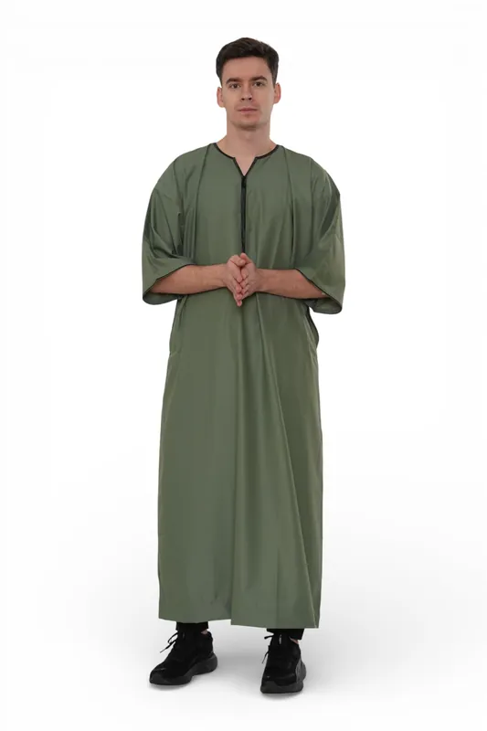 Ramadan Moroccan Gandoura Thobe Robe Djellaba Eid Jubba- TT-006