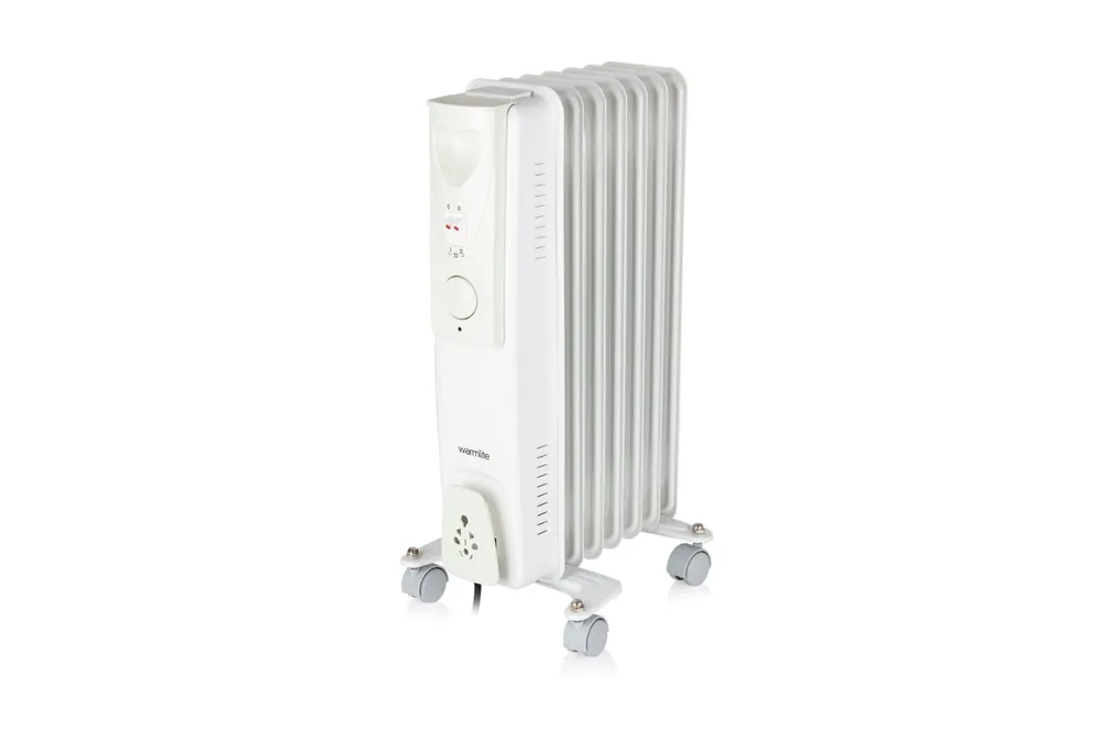 Oil Filled Radiator WL43003YW 1500W with 3 power Settings, White - Warmies