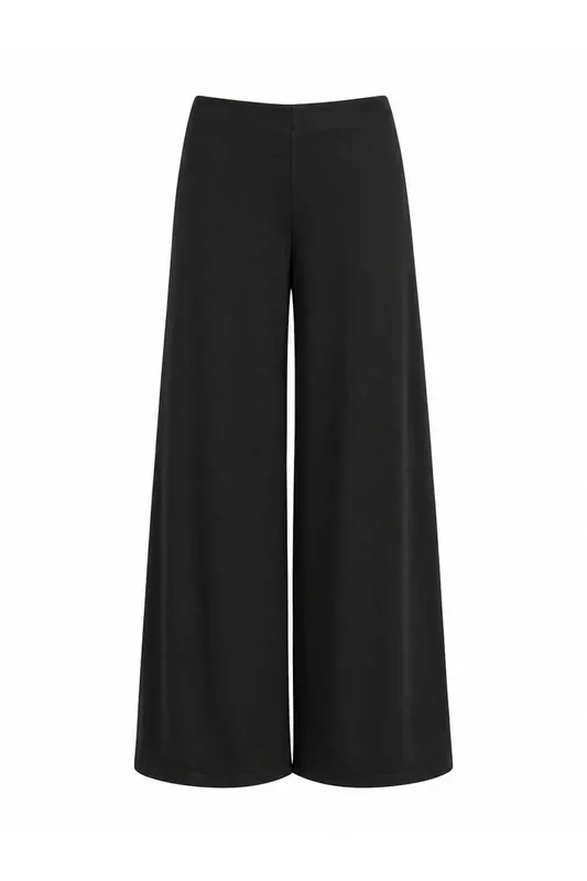 High Waist Wide Leg Slit Trousers - MixRay