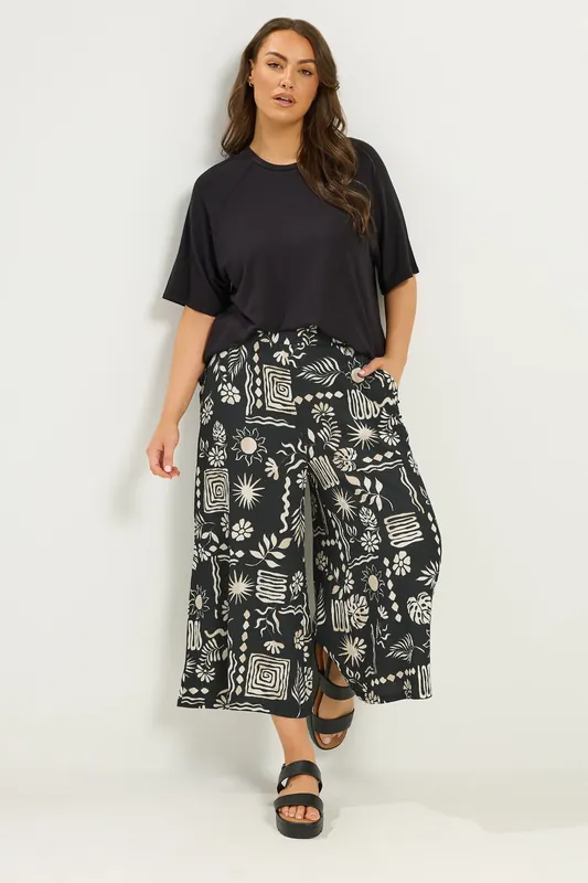 Printed Textured Culottes - Yours