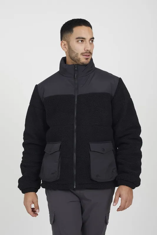 Funnel Neck Fleece Jacket - Brave Soul