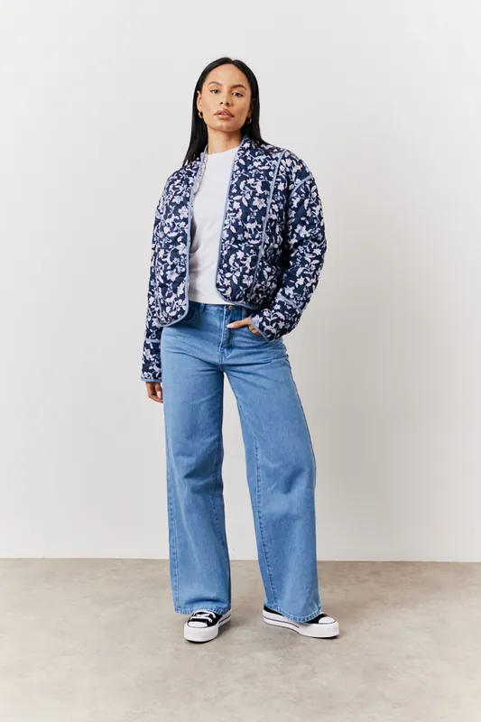 Reversible Printed Quilted Jacket - In The Style