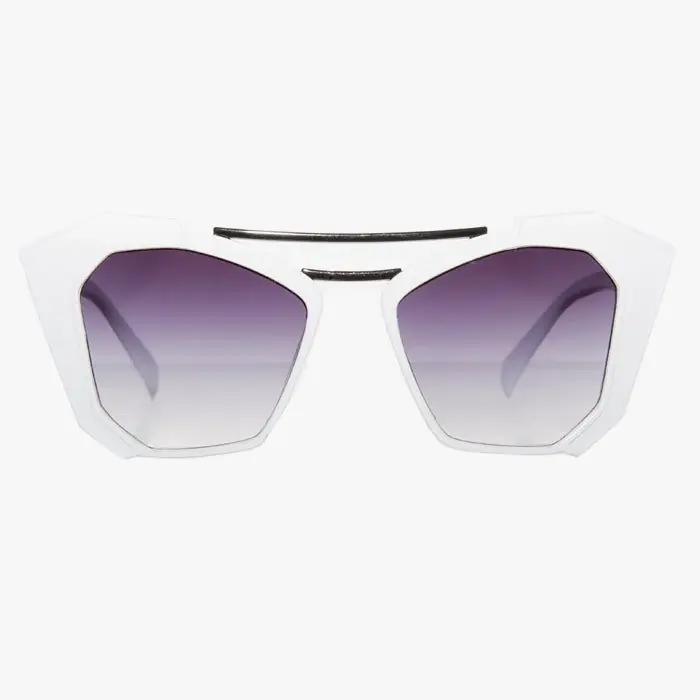 Angular Sunglasses In White - SVNX