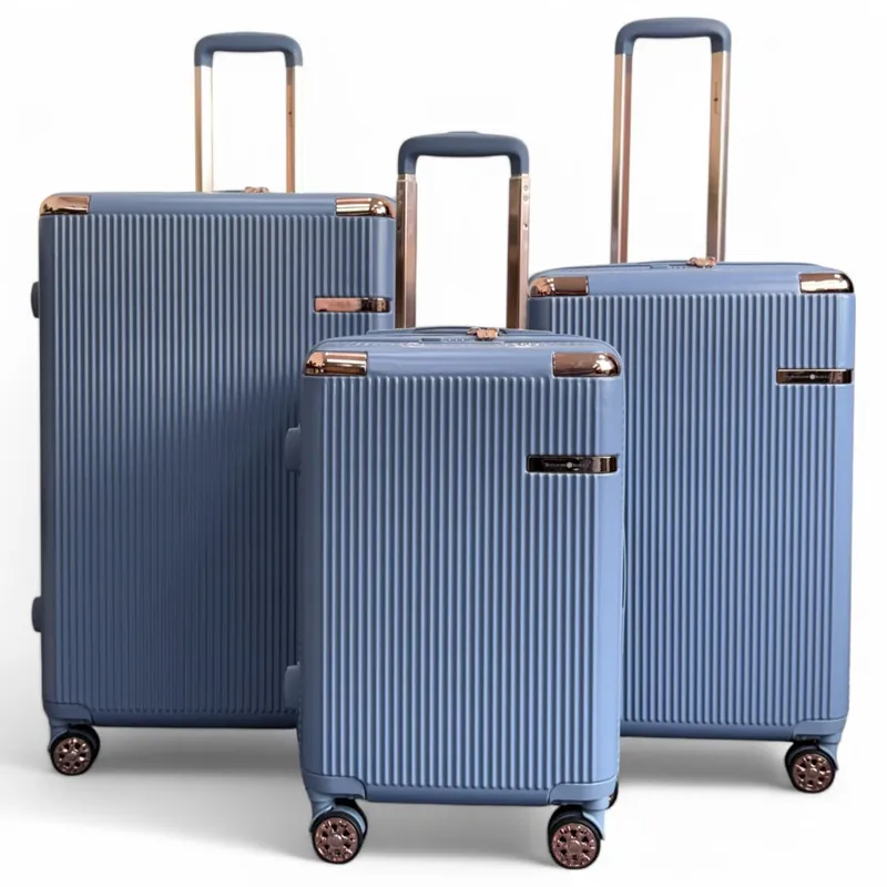 Expandable Hard Shell 8 Wheels Luggage Travel Cabin Suitcase - Infinity Leather