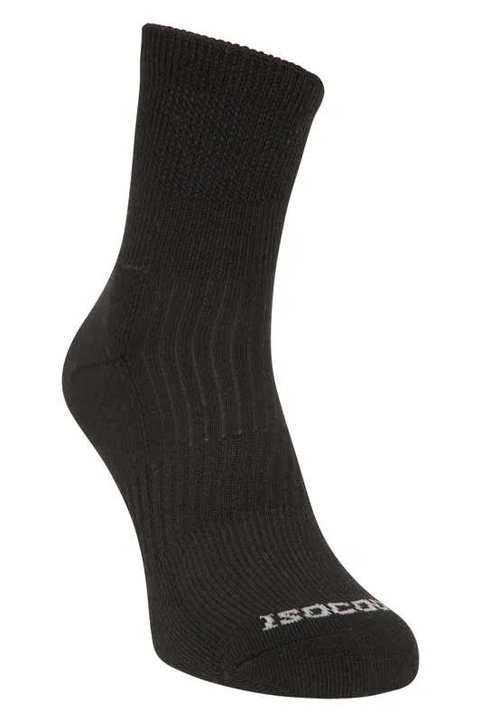 Soft Stretchy Breathable Moisture Wicking Quarter Length Hiking Socks - Mountain Warehouse
