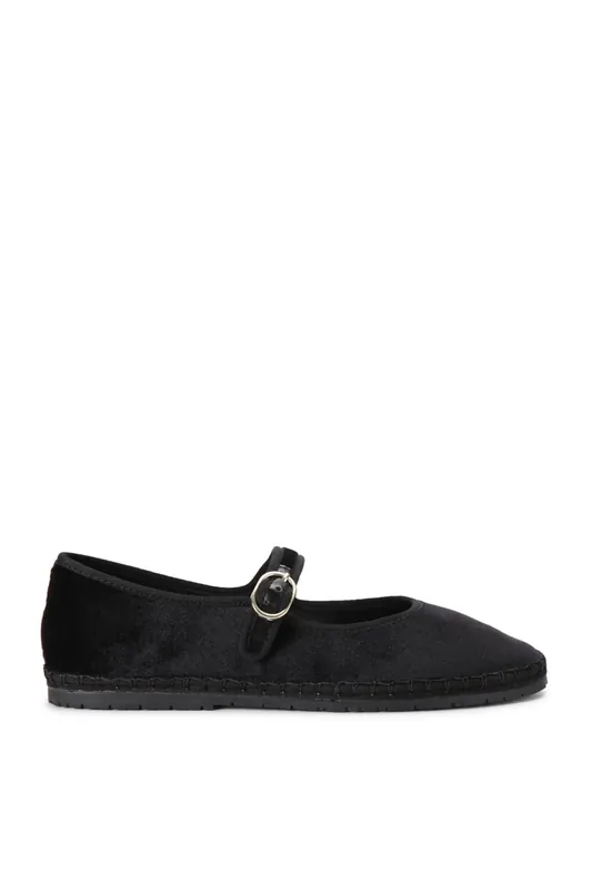 Velma Black Velvet' Velvet Flats - STEVE MADDEN