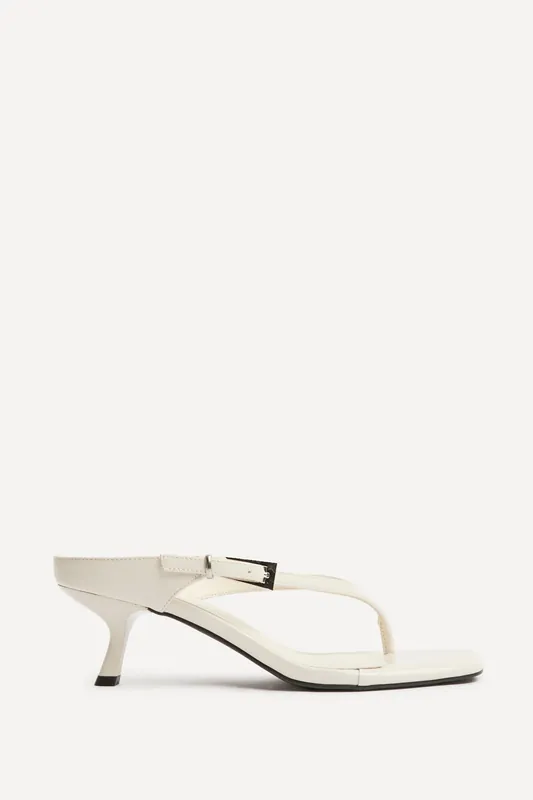 Elanie Nude Mule Heels - Linzi