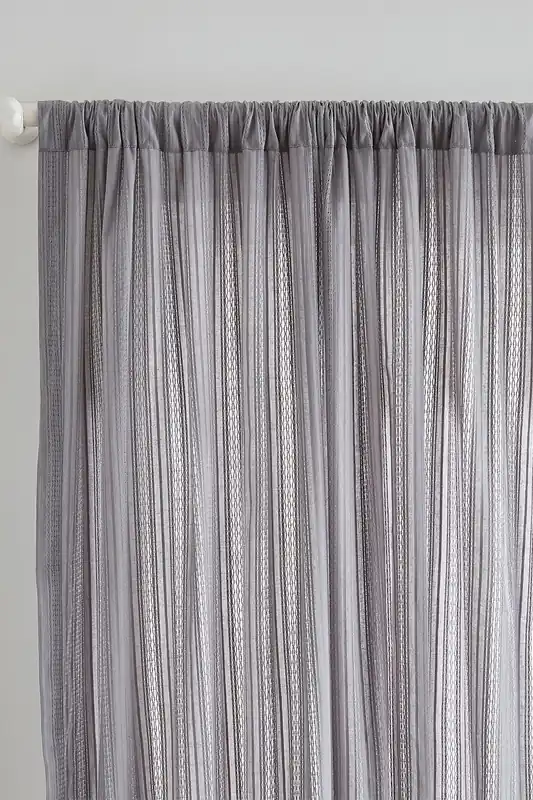 'Zofia Broderie Anglaise' Voile Curtain Panel - Pineapple Elephant
