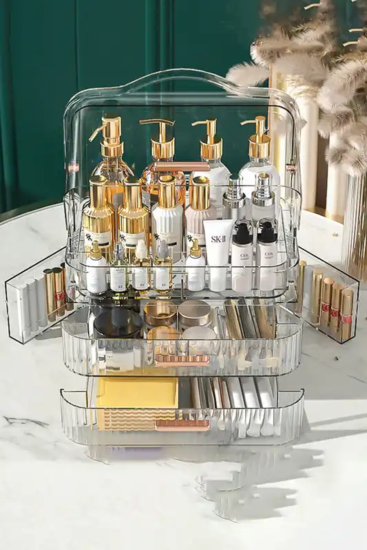 Portable Dustproof Cosmetic Desktop Makeup Organizer - The hot sale