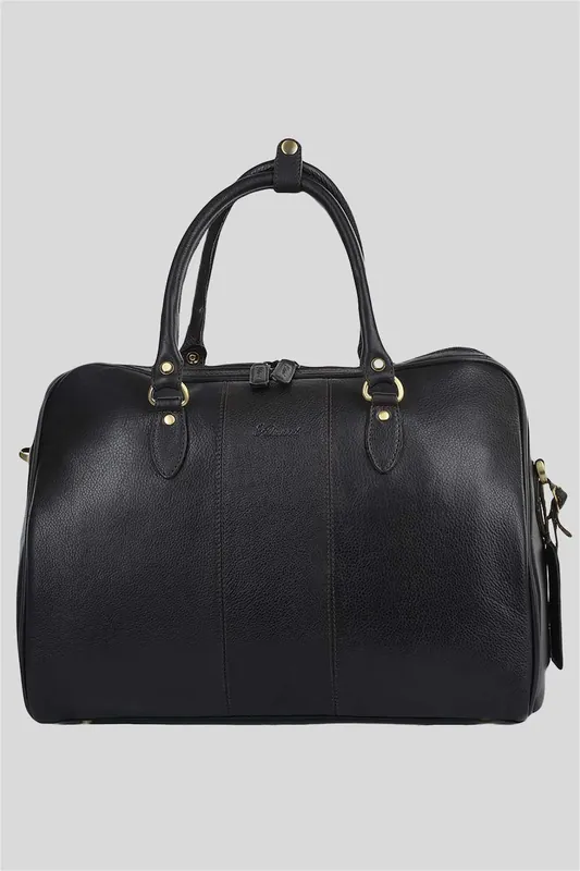 'Dante' Medium Weekend Real Leather Holdall - Ashwood Leather