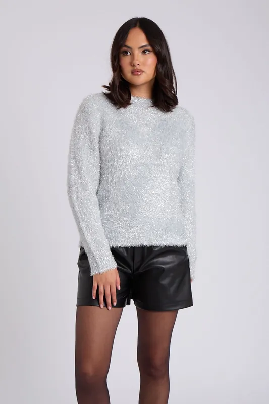 Tinsel Crew Neck Jumper - Urban Bliss