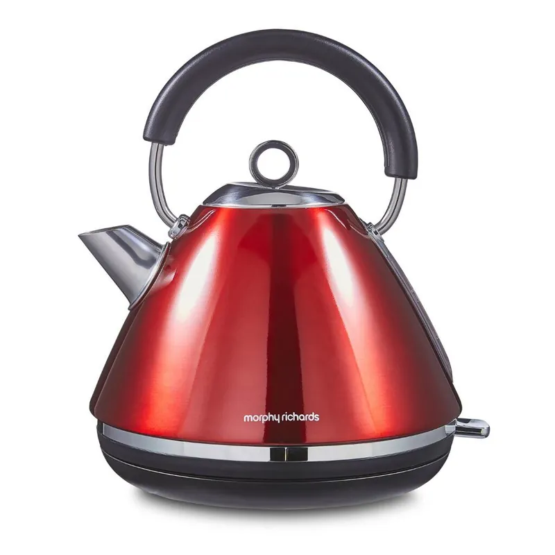 Accents Pyramid 1.5L Kettle Metallic Red - Morphy Richards