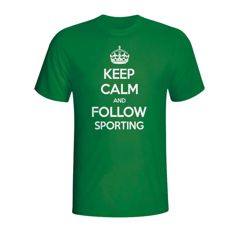 Mens Keep Calm And Follow Sporting Lisbon T-Shirt