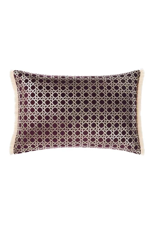 Taira Geometric Fringed Cushion - Linen House