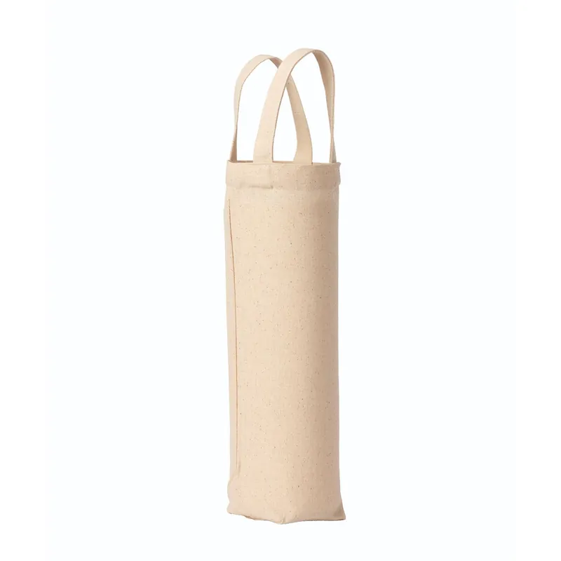Premium Plain Canvas Bottle Bag - Nutshell