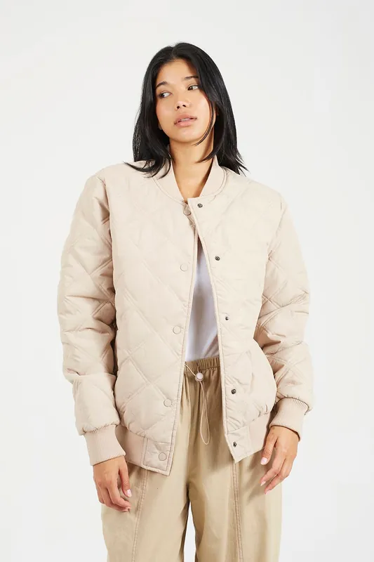 Quilted Bomber Jacket - Brave Soul