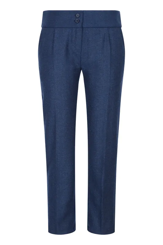 Tweed Herringbone Trousers - TruClothing