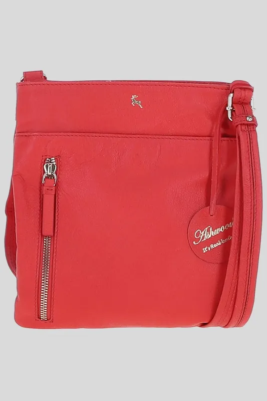 Exquisite Genuine Leather Crossbody Flat Bag - Ashwood Leather