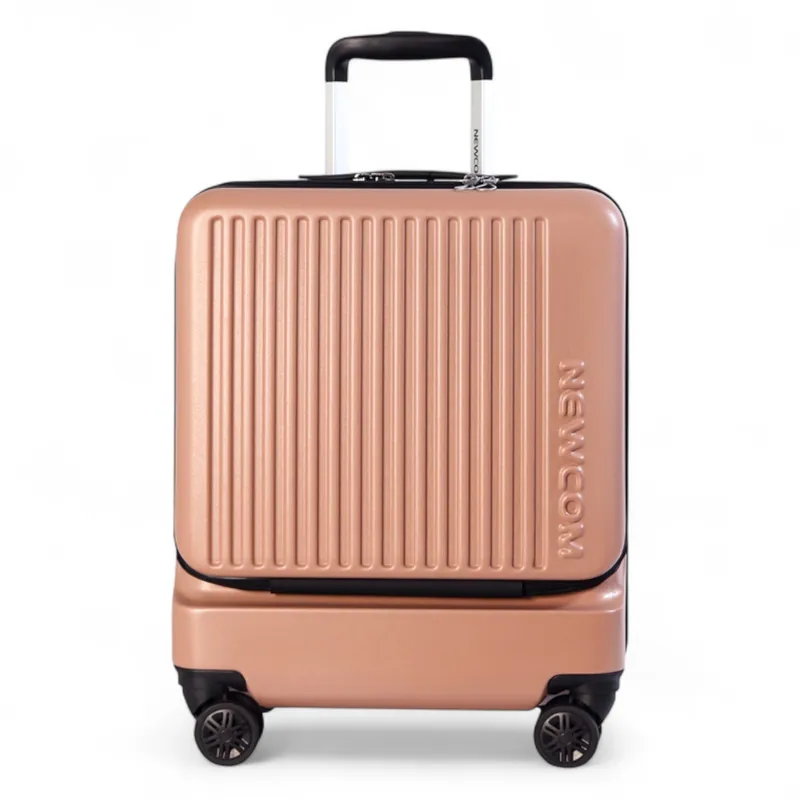 Durable EasyJet Ryanair 39 x 26 x 51.5 cm Front Open Cabin Luggage Travel Suitcase - Infinity Leather